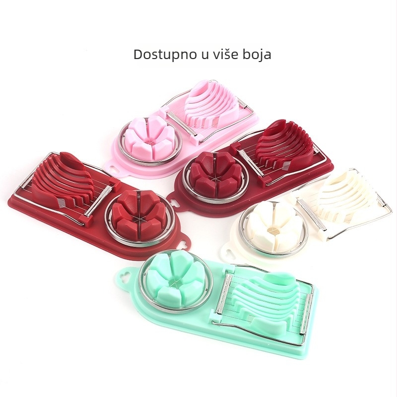 Rezač za jaja s japanskim stilom, višenamjenski; materijali: PP, 304 nehrđajući čelik; stil: moderni minimalistički; prilagodba: dostupna; otisak logotipa; privatna marka licencirana.