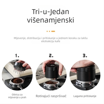 Mundens kavni tamp Mundens, dvostruki konstantni pritisak, aluminijska legura + igla od nehrđajućeg čelika, prilagodljivo, moderan minimalistički stil