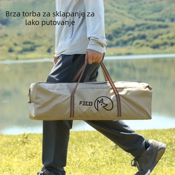 Canopy šator za kampiranje — ultra lagan, Flying Fox, poliester, vodootporan 3000, četvrtastog oblika