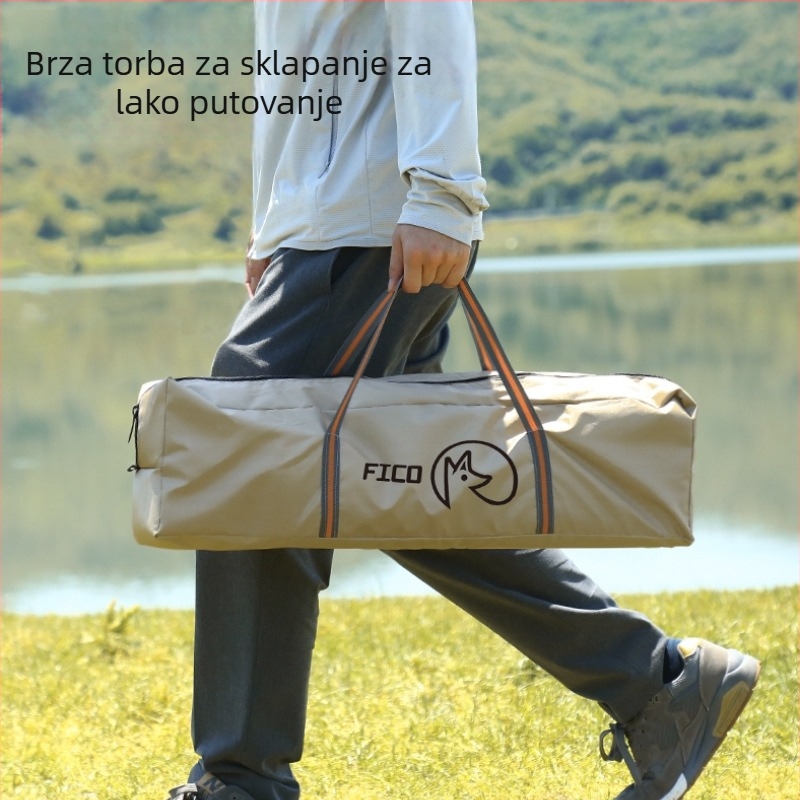 Canopy šator za kampiranje — ultra lagan, Flying Fox, poliester, vodootporan 3000, četvrtastog oblika