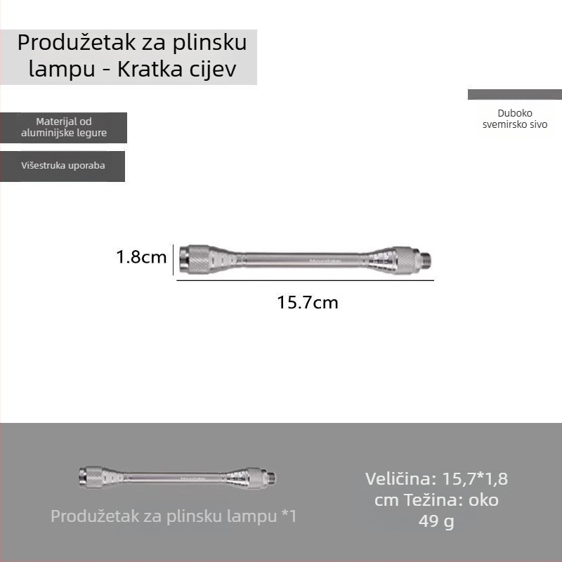 Yunzi kamping plinski fenjer — žaruljna lampa, punjiva snaga, vanjsko kampiranje osvjetljenje