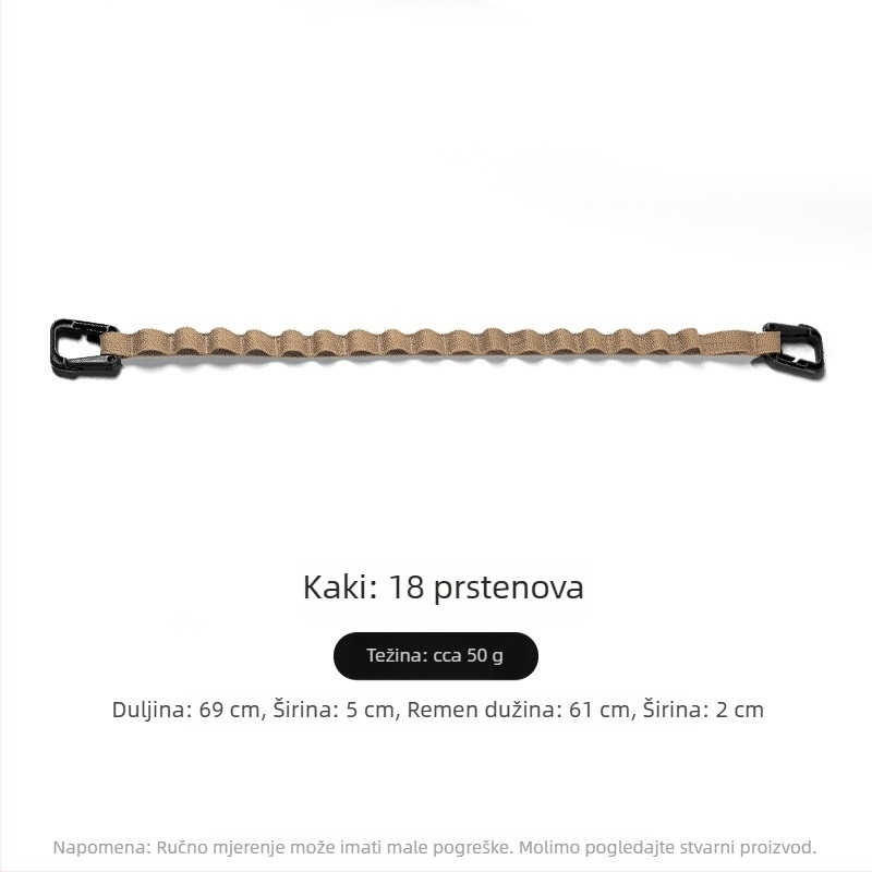 Špaga za kampiranje za šatore i tende, prijenosna višenamjenska poliester špaga za vješanje i skladištenje