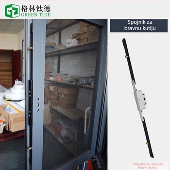 Aksesori za traku zaključavanja kasetnog prozora – aluminijski spojni štap prijenos, protiv provale, tihi rad, Model GZ-01