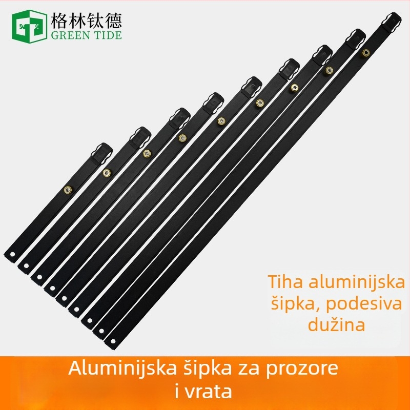 Aksesori za traku zaključavanja kasetnog prozora – aluminijski spojni štap prijenos, protiv provale, tihi rad, Model GZ-01