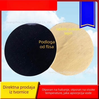 Prostirka za poliranje tepiha, vunena, kružnog oblika, 1,3 m