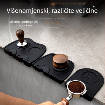 Silikonska podloga za aparat za kafu – protuklizna podloga za pritisak kave i podloga za skladištenje dodatne opreme, moderan minimalistički stil, za bar, blagovaonu i kafić