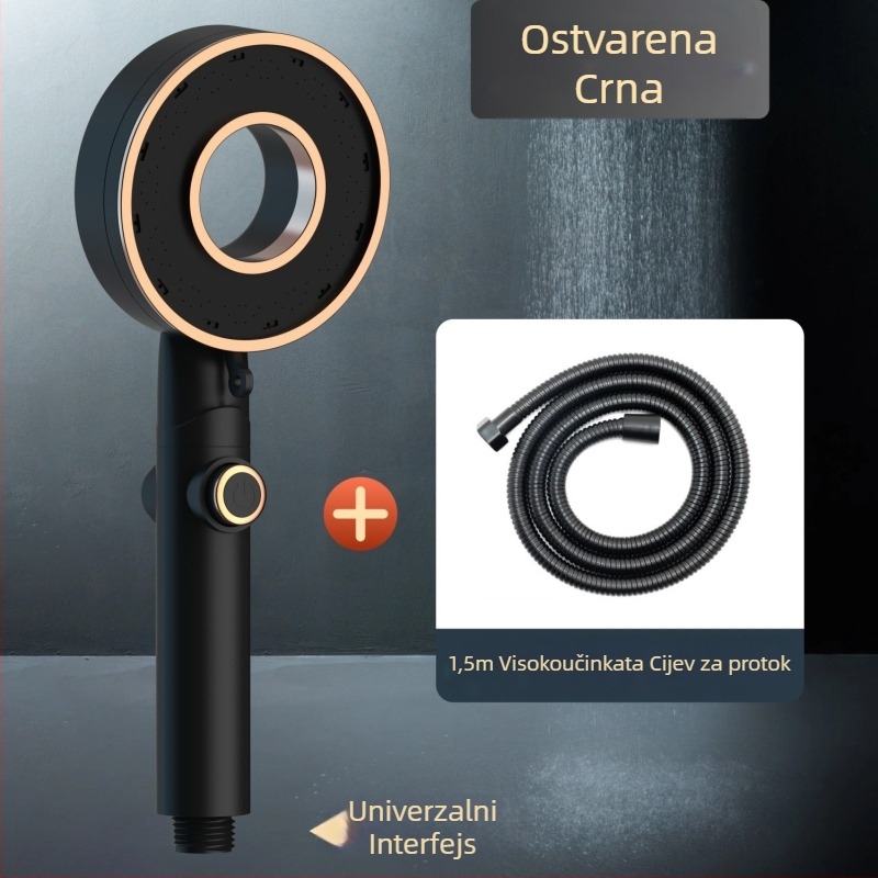 Set tuš glave - prijenosni ABS, kišna funkcija, okrugla glava