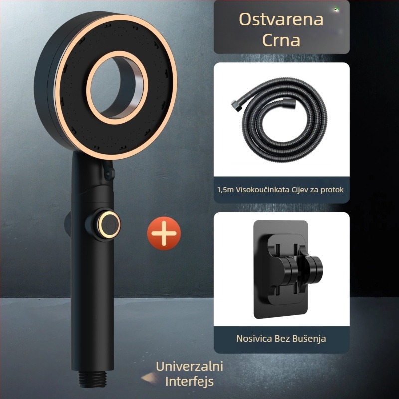 Set tuš glave - prijenosni ABS, kišna funkcija, okrugla glava