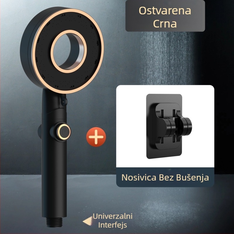 Set tuš glave - prijenosni ABS, kišna funkcija, okrugla glava