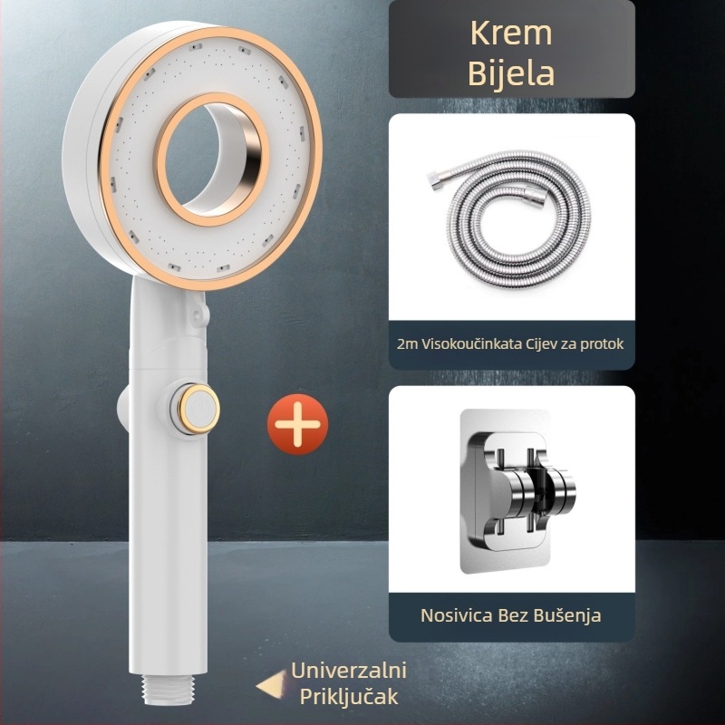 Set tuš glave - prijenosni ABS, kišna funkcija, okrugla glava