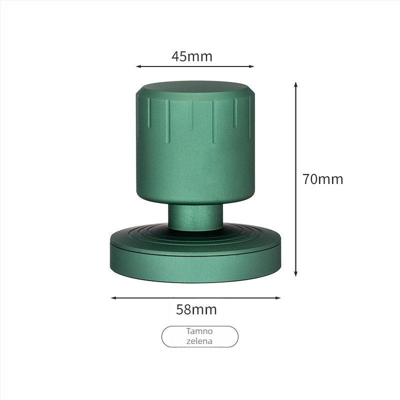 Mini espresso tamp za prašak s dvostrukom oprugom, tlak 30 lb, nehrđajući čelik, baza za pohranu, model 515358