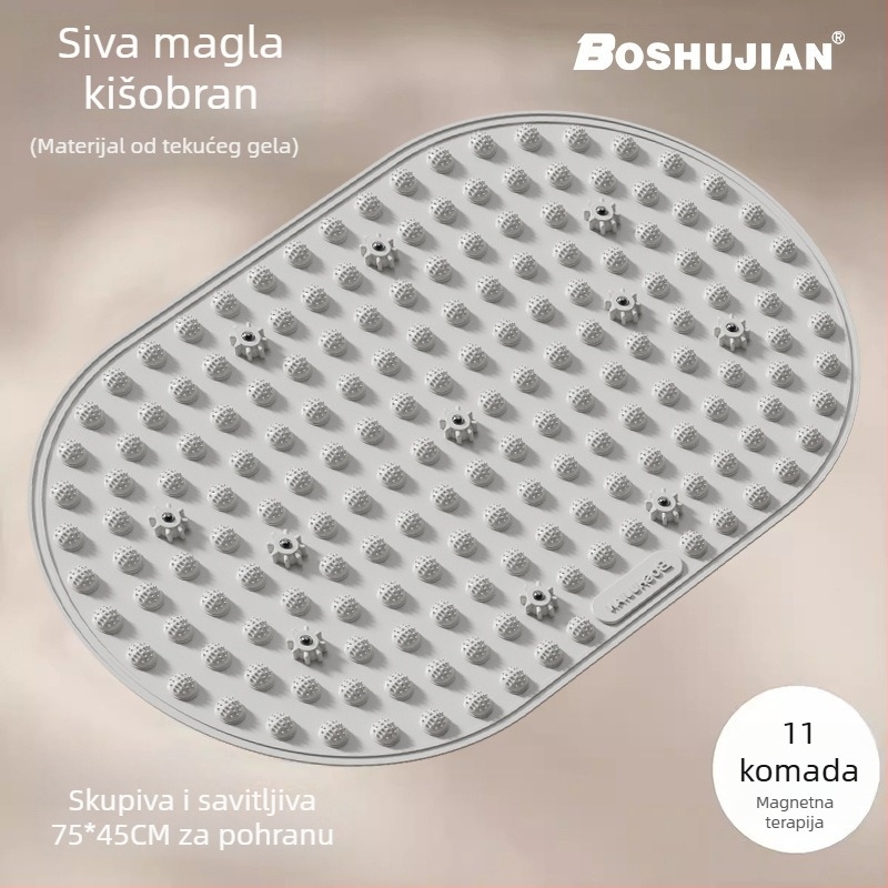 Podloga za masažu stopala s tekućim mekim silikonom i pločom za akupresuru, za unutarnju uporabu pri trčanju na mjestu; težina 800 g