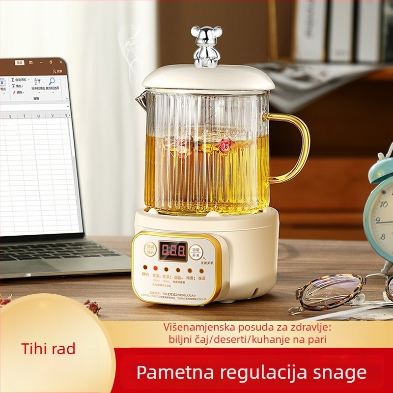 Električna šalica za zagrijavanje u uredu, kompaktna, s odvojivim dizajnom (grijanje kućišta, snaga ispod 1000W, kapacitet ispod 1L, zaštita od pretjeranog zagrijavanja)