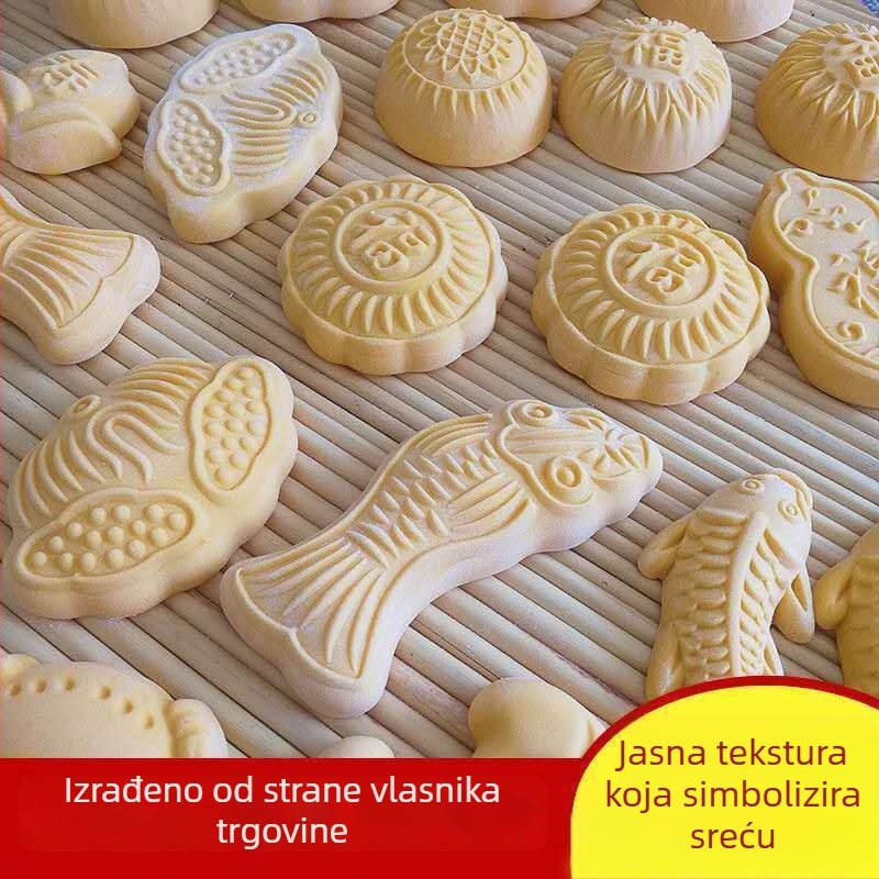 Set oblika za parene peciva s kalupom za kolač od bundeve i alatima za pečenje, plastika