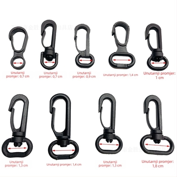 Kuka za torbu s rotirajućom kopčom, materijal POM, serija Rotirajuća kopča, urban stil jednostavnosti