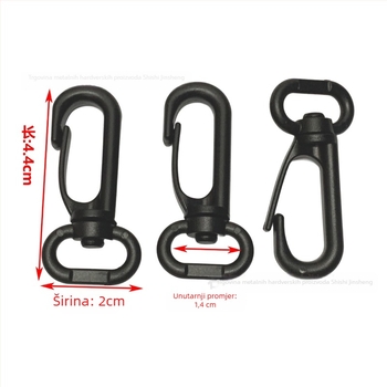 Kuka za torbu s rotirajućom kopčom, materijal POM, serija Rotirajuća kopča, urban stil jednostavnosti