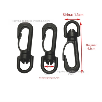 Kuka za torbu s rotirajućom kopčom, materijal POM, serija Rotirajuća kopča, urban stil jednostavnosti