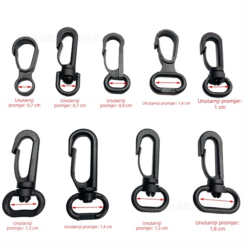 Kuka za torbu s rotirajućom kopčom, materijal POM, serija Rotirajuća kopča, urban stil jednostavnosti