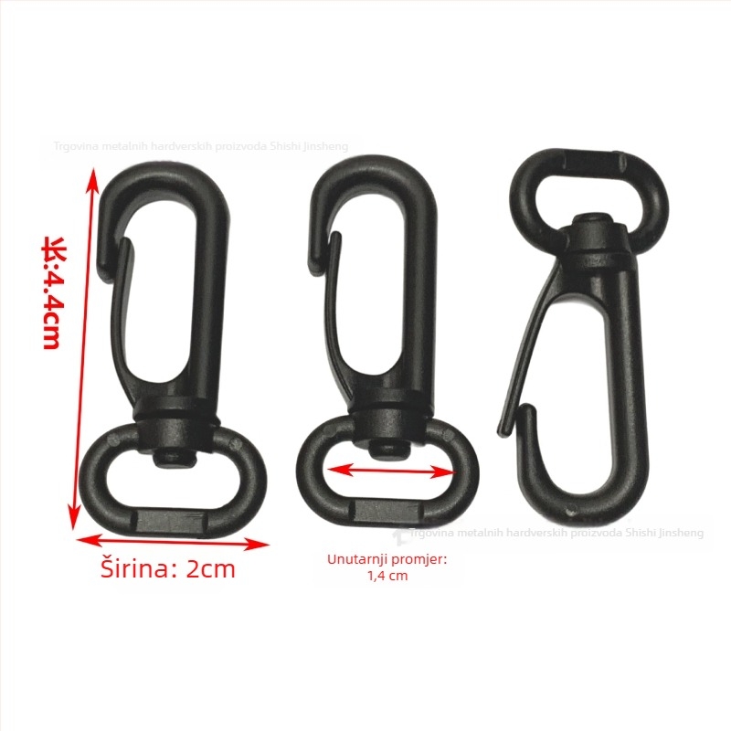 Kuka za torbu s rotirajućom kopčom, materijal POM, serija Rotirajuća kopča, urban stil jednostavnosti