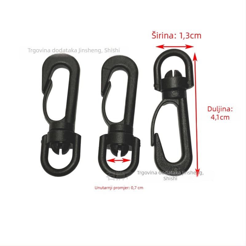 Kuka za torbu s rotirajućom kopčom, materijal POM, serija Rotirajuća kopča, urban stil jednostavnosti