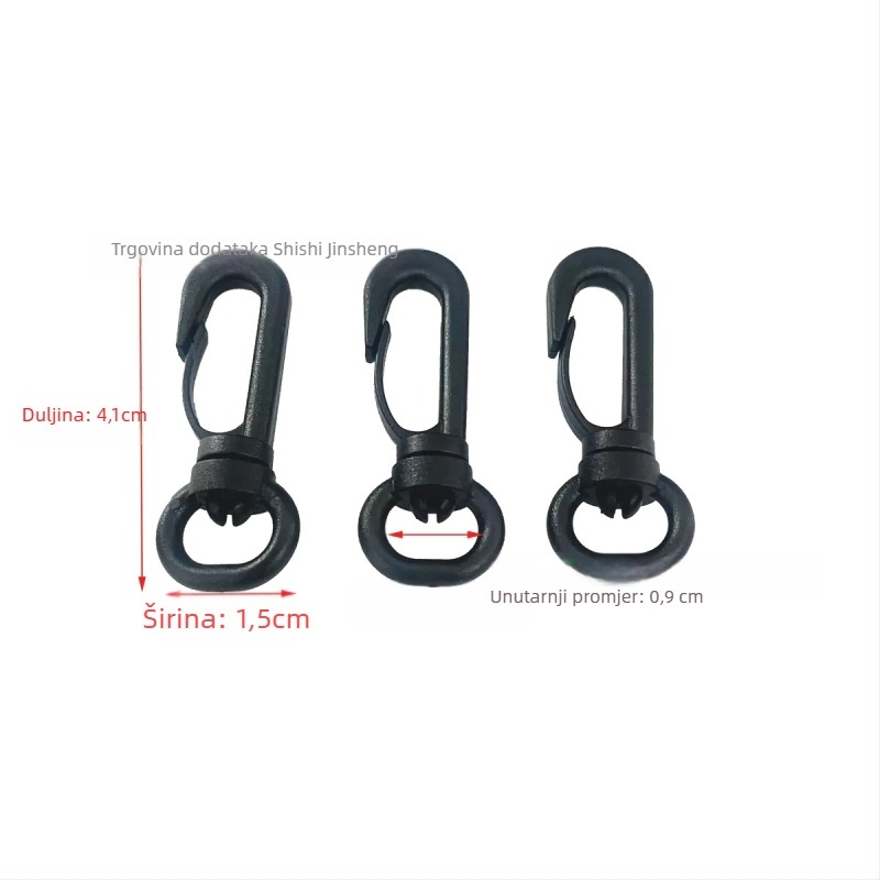 Kuka za torbu s rotirajućom kopčom, materijal POM, serija Rotirajuća kopča, urban stil jednostavnosti