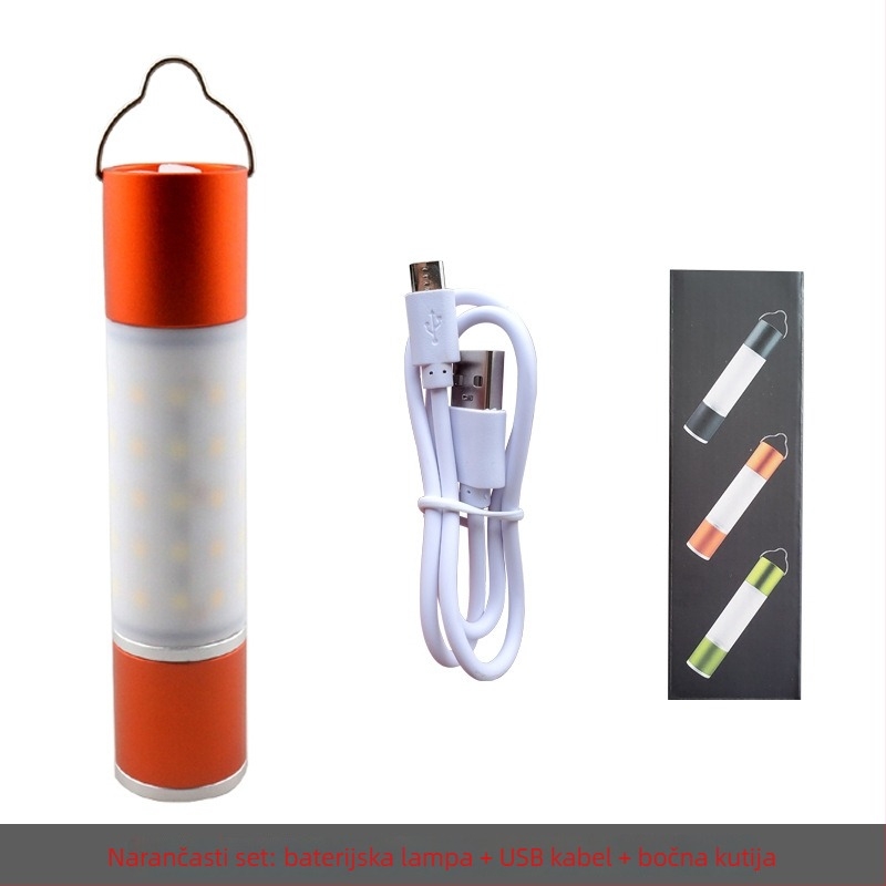 Kamp lampica s teleskopskim zumom, punjiva LED, 5V 10W, magnetska baza