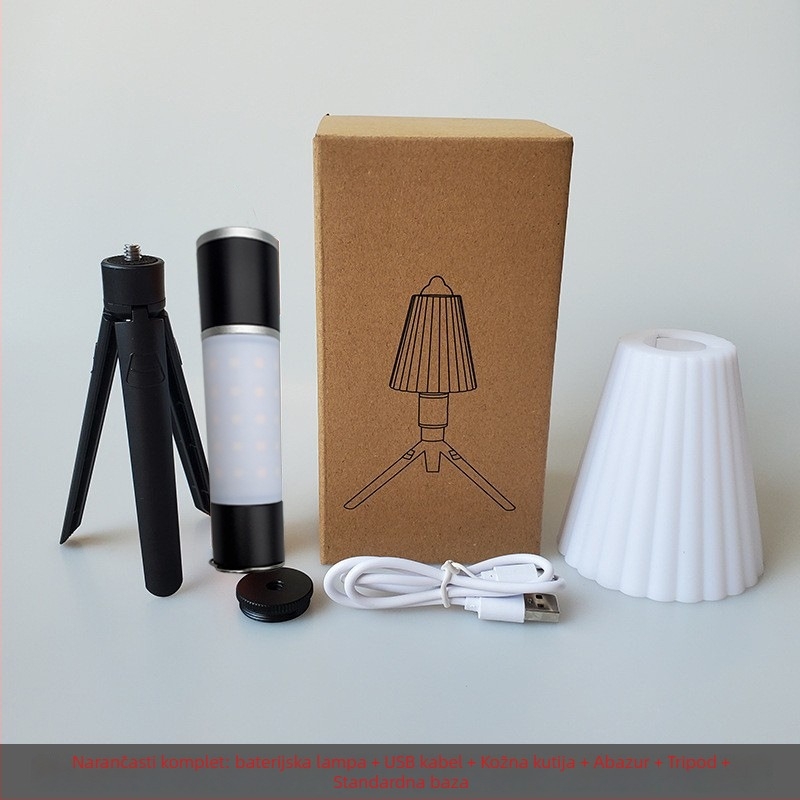 Kamp lampica s teleskopskim zumom, punjiva LED, 5V 10W, magnetska baza