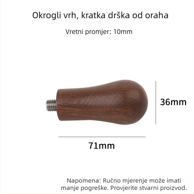 Tampač za kavu – masivno drvo, moderan minimalistički stil, jednostavan stil