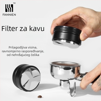 Dispenzer praha kave za strojeve kave — nehrđajući čelik, moderan dizajn, 230 g, pogodno za ured, dom i kafić