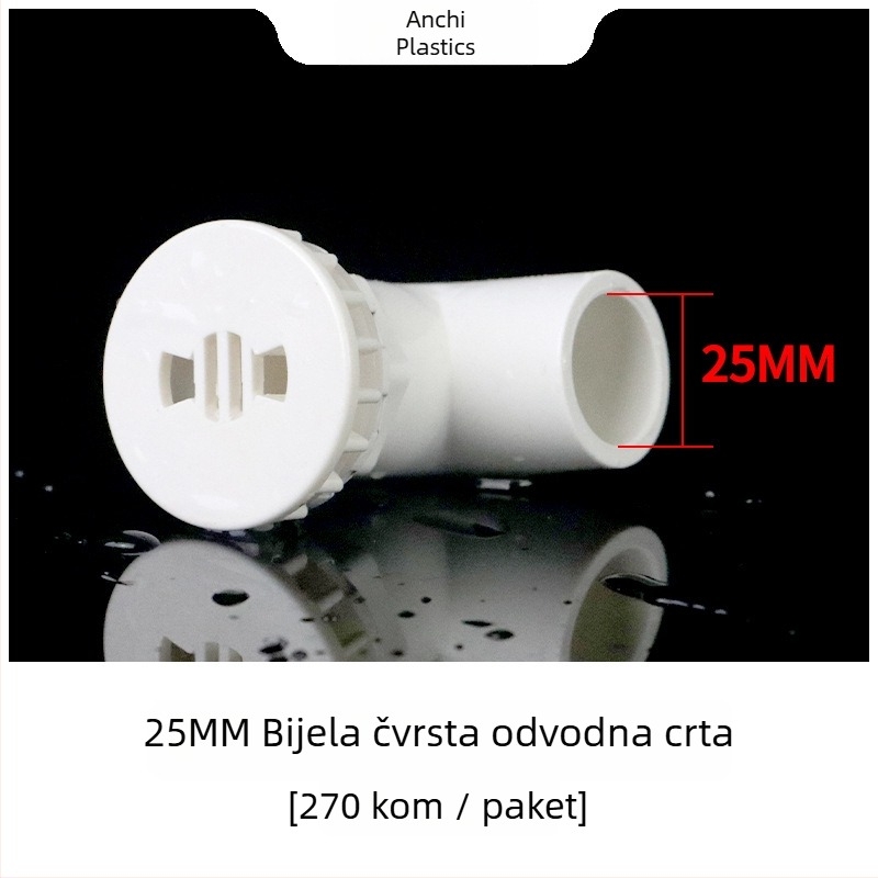 An Chi PVC akvarijski koljeni spoj s unutarnjim i vanjskim navojem, za dovod i odvod vode, sprječavanje preljeva