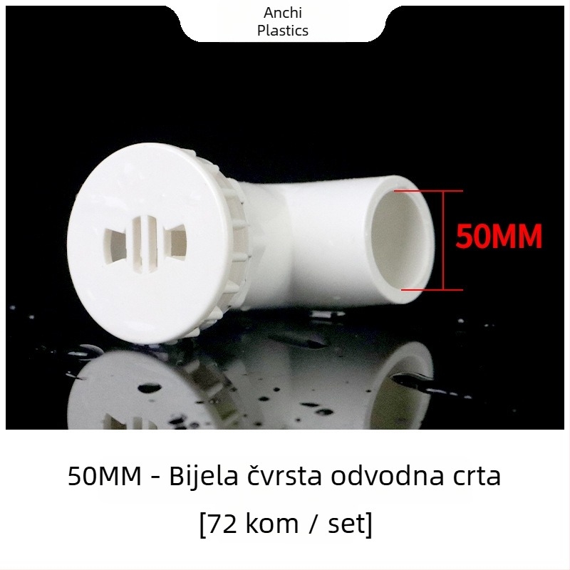 An Chi PVC akvarijski koljeni spoj s unutarnjim i vanjskim navojem, za dovod i odvod vode, sprječavanje preljeva