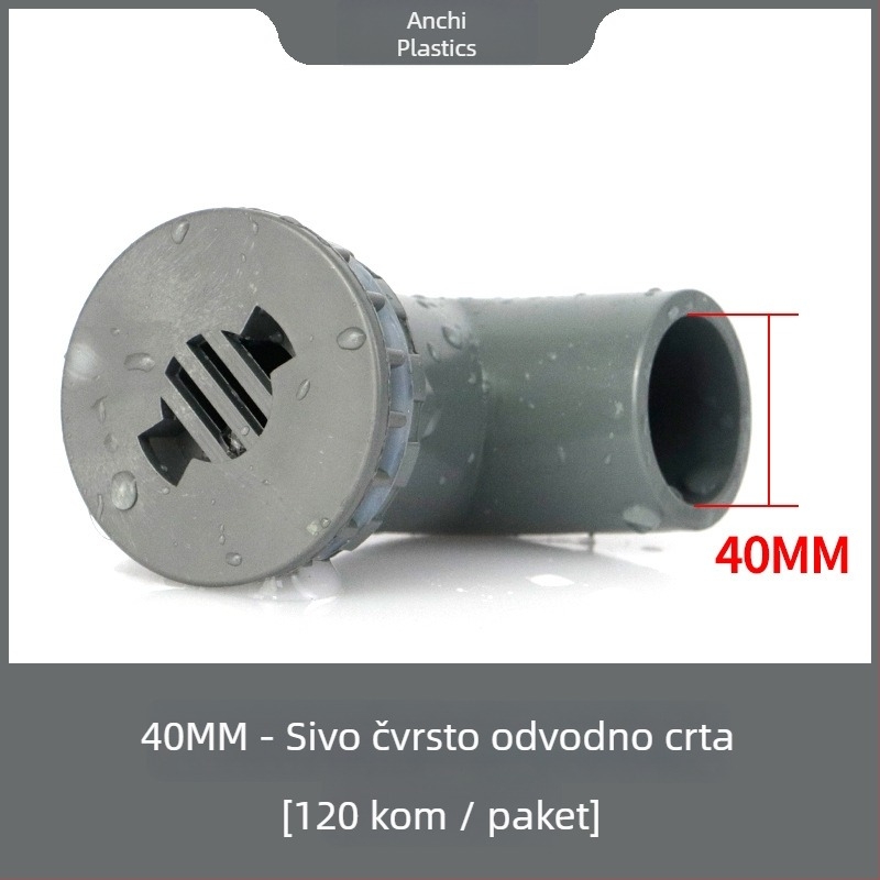 An Chi PVC akvarijski koljeni spoj s unutarnjim i vanjskim navojem, za dovod i odvod vode, sprječavanje preljeva