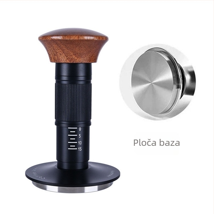 Tengli dodatak za espresso aparat – nehrđajući čelik, model 0929, moderni minimalistički stil, kompatibilan s 51/53/58 mm portafiltrima, vrhunska kvaliteta, Kraft kutija