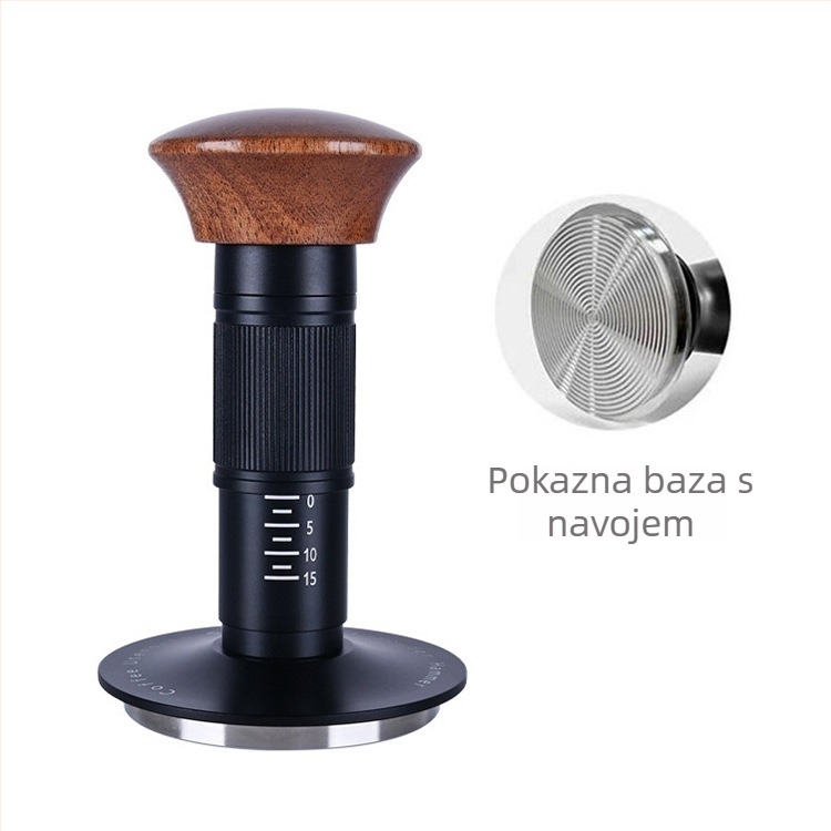 Tengli dodatak za espresso aparat – nehrđajući čelik, model 0929, moderni minimalistički stil, kompatibilan s 51/53/58 mm portafiltrima, vrhunska kvaliteta, Kraft kutija
