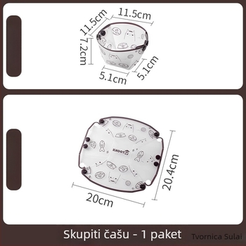 Skup sklapanja posuđa za putovanja: plastika; Broj proizvoda KPSyG6HY; tanjur/zdjela/šalica