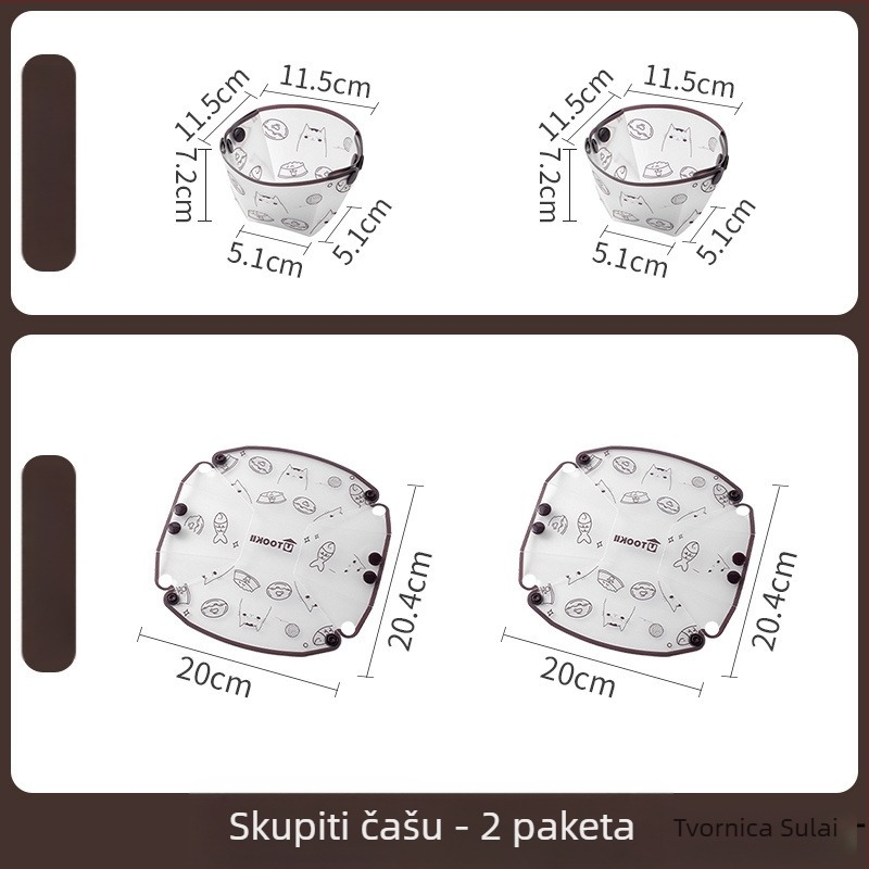 Skup sklapanja posuđa za putovanja: plastika; Broj proizvoda KPSyG6HY; tanjur/zdjela/šalica