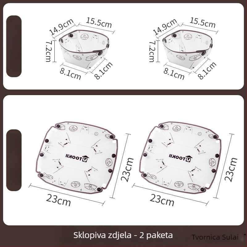 Skup sklapanja posuđa za putovanja: plastika; Broj proizvoda KPSyG6HY; tanjur/zdjela/šalica