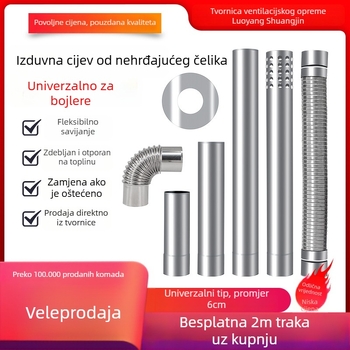 Izlazni kut od nehrđajućeg čelika BXG-6, debljina zida 0.26mm, klasa 201