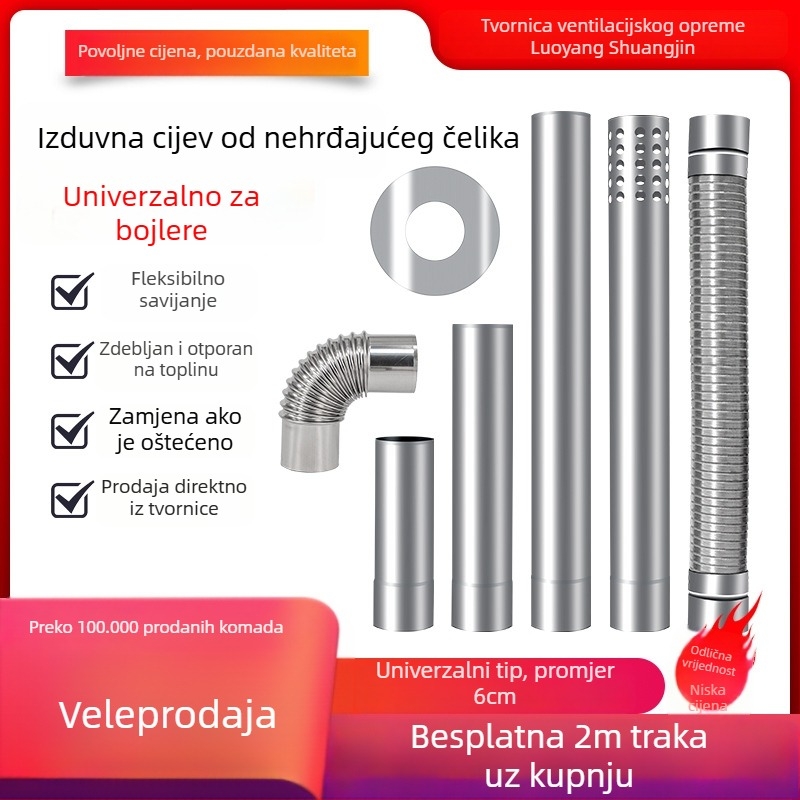 Izlazni kut od nehrđajućeg čelika BXG-6, debljina zida 0.26mm, klasa 201