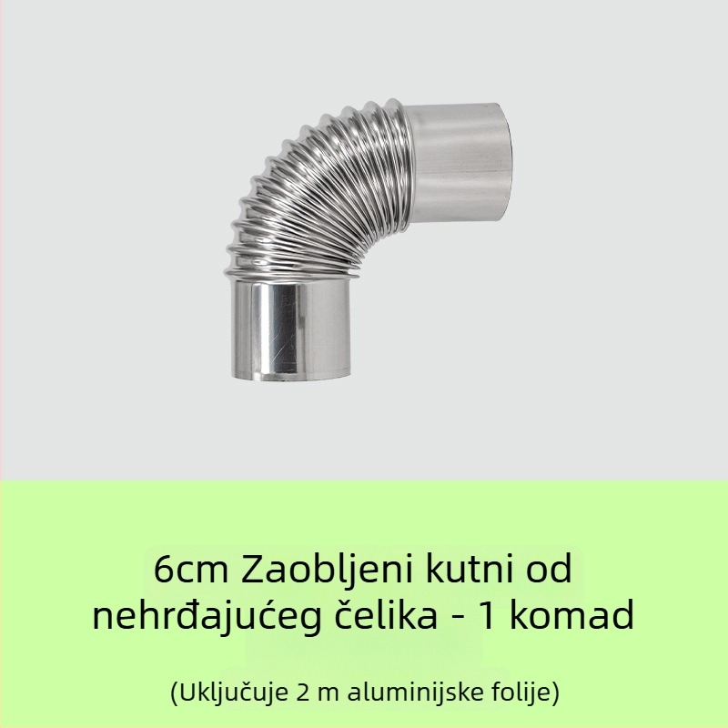 Izlazni kut od nehrđajućeg čelika BXG-6, debljina zida 0.26mm, klasa 201