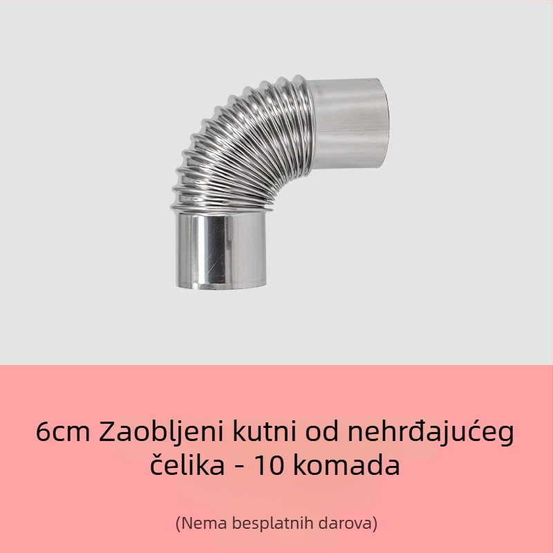 Izlazni kut od nehrđajućeg čelika BXG-6, debljina zida 0.26mm, klasa 201