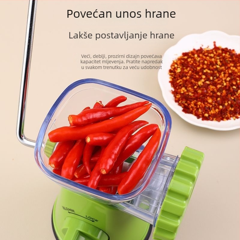 Stroj za nadijevanje kobasica za kućnu upotrebu, ručni, plastični