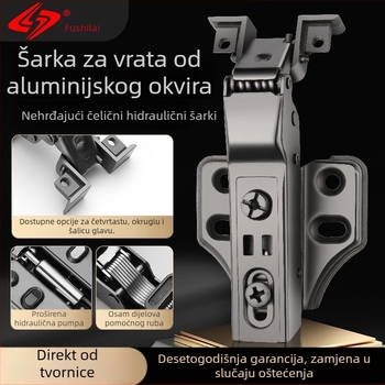 Šarniri za staklena vrata Lingzhi, 201 nehrđajući čelik, 1 mm, elektroplatirano