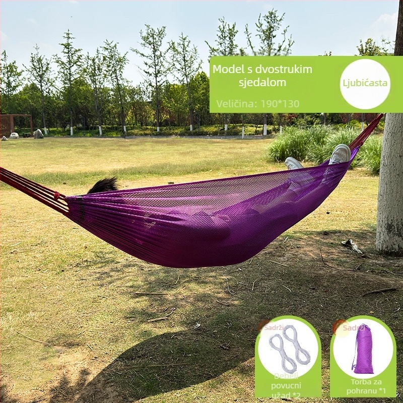 Be good Vanjski Ice Silk hamak za kampiranje, najlonska užad, nosivost 150 kg, težina 250 g, šifra proizvoda Ice silk hammock 1-1
