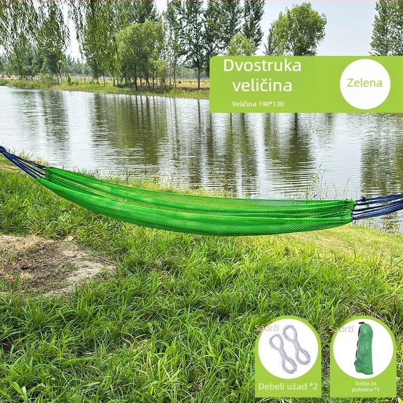 Be good Vanjski Ice Silk hamak za kampiranje, najlonska užad, nosivost 150 kg, težina 250 g, šifra proizvoda Ice silk hammock 1-1