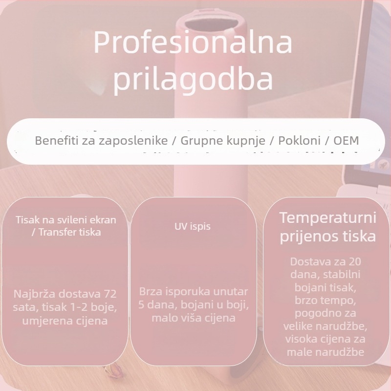 Termos čaša s prikazom temperature, velika kapaciteta, unutarnji 316 nehrđajući čelik, vanjski 304 nehrđajući čelik, lasersko graviranje dostupno