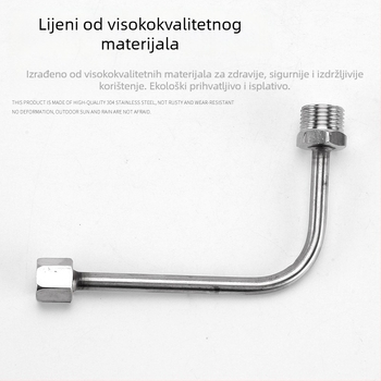 Dvostrano završna cijev buffer za manometar, od nehrđajućeg čelika/željeza, Cisqu marka, Klasa prvi