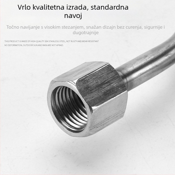 Dvostrano završna cijev buffer za manometar, od nehrđajućeg čelika/željeza, Cisqu marka, Klasa prvi