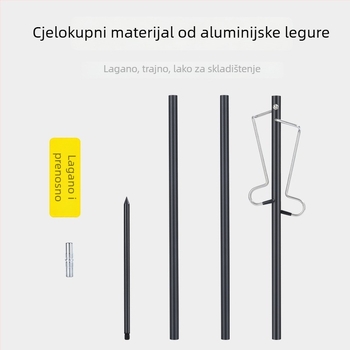 Stalak za kamping lampu, žarulja s vlaknom, napajanje za ponovno punjenje
