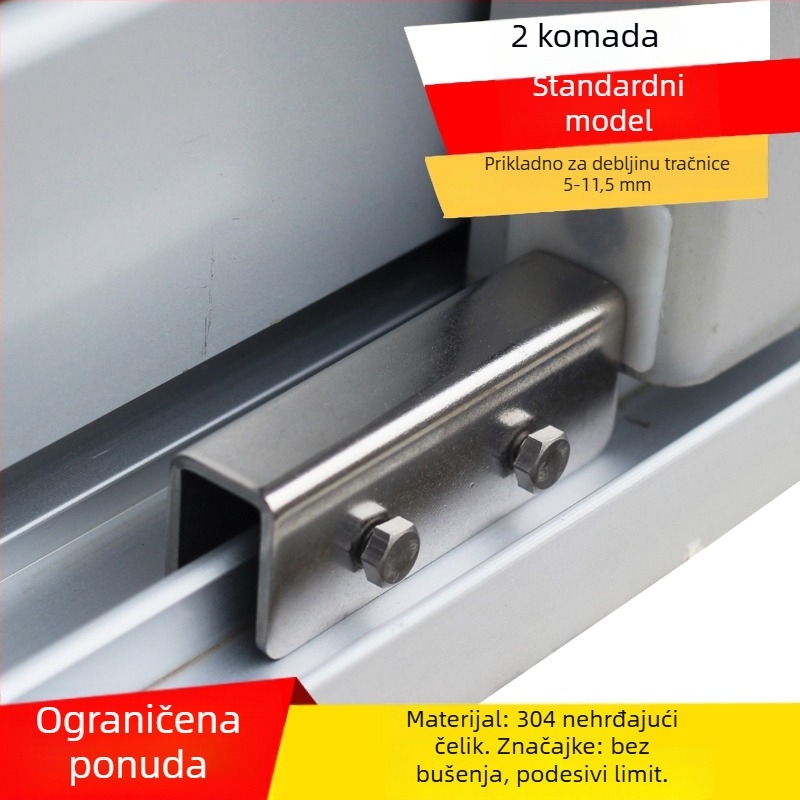 Brava za prozor, model Aqs02, protivkrađa, klizni prozor, zaštita djece